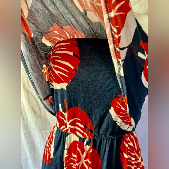 Lucky Brand Women's Tossed Leaf Maxi Dress‎ size Small - Picture 5 of 10